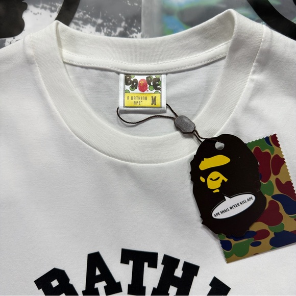 BAPE College Tee ‘White’ - Picture 6 of 8